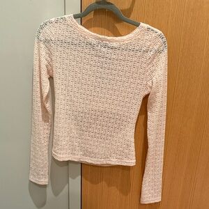 Elegant Cream Lace Women's Top